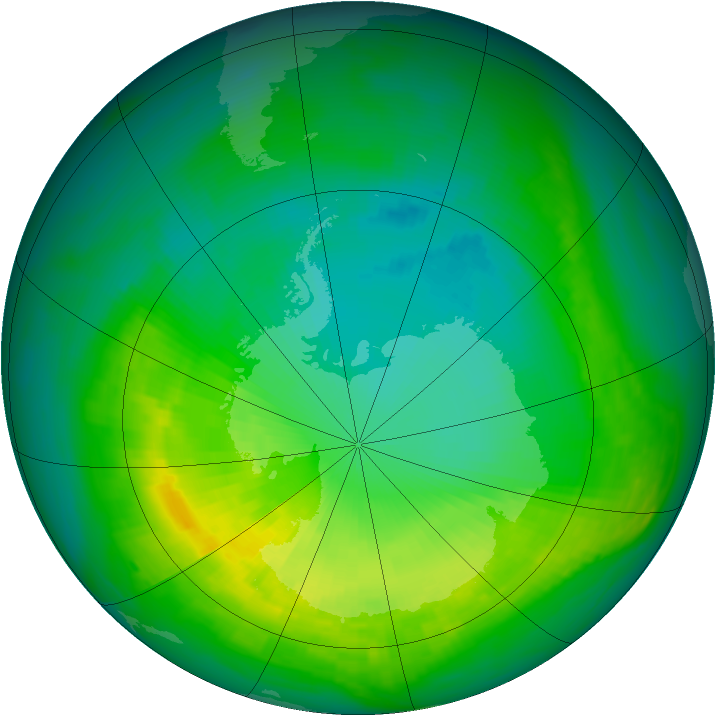 Ozone Map 1988-11-12